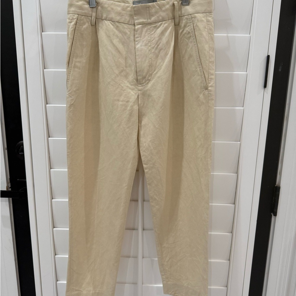 Vince Cream Chinos Women's High-Waisted Relaxed Fit